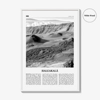 Haleakala Print Black and White, Haleakalā Wall Art, Haleakalā Poster, Haleakalā Photo, Hawaii, USA, United States, North America