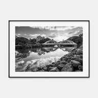 Haleiwa Landscape B&W Poster