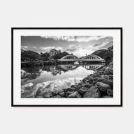 Haleiwa Landscape B&W Poster