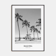 Haleiwa Portrait B&W No 1 Poster