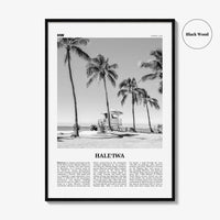 Haleiwa Print Black and White No 1, Haleiwa Wall Art, Haleiwa Poster, Haleiwa Photo, Haleiwa Wall Décor, Hawaii, USA, United States