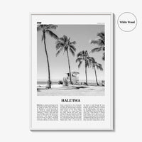 Haleiwa Print Black and White No 1, Haleiwa Wall Art, Haleiwa Poster, Haleiwa Photo, Haleiwa Wall Décor, Hawaii, USA, United States