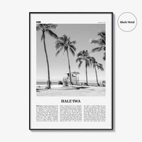 Haleiwa Print Black and White No 1, Haleiwa Wall Art, Haleiwa Poster, Haleiwa Photo, Haleiwa Wall Décor, Hawaii, USA, United States