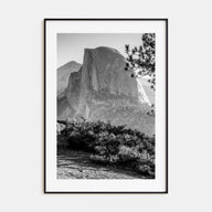 Half Dome Photo B&W Poster