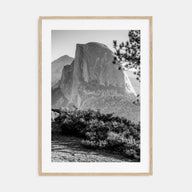 Half Dome Photo B&W Poster