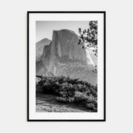 Half Dome Photo B&W Poster