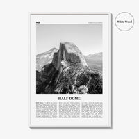 Half Dome Print Black and White, Half Dome Wall Art, Half Dome Poster, Half Dome Photo, Yosemite, California, USA, United States