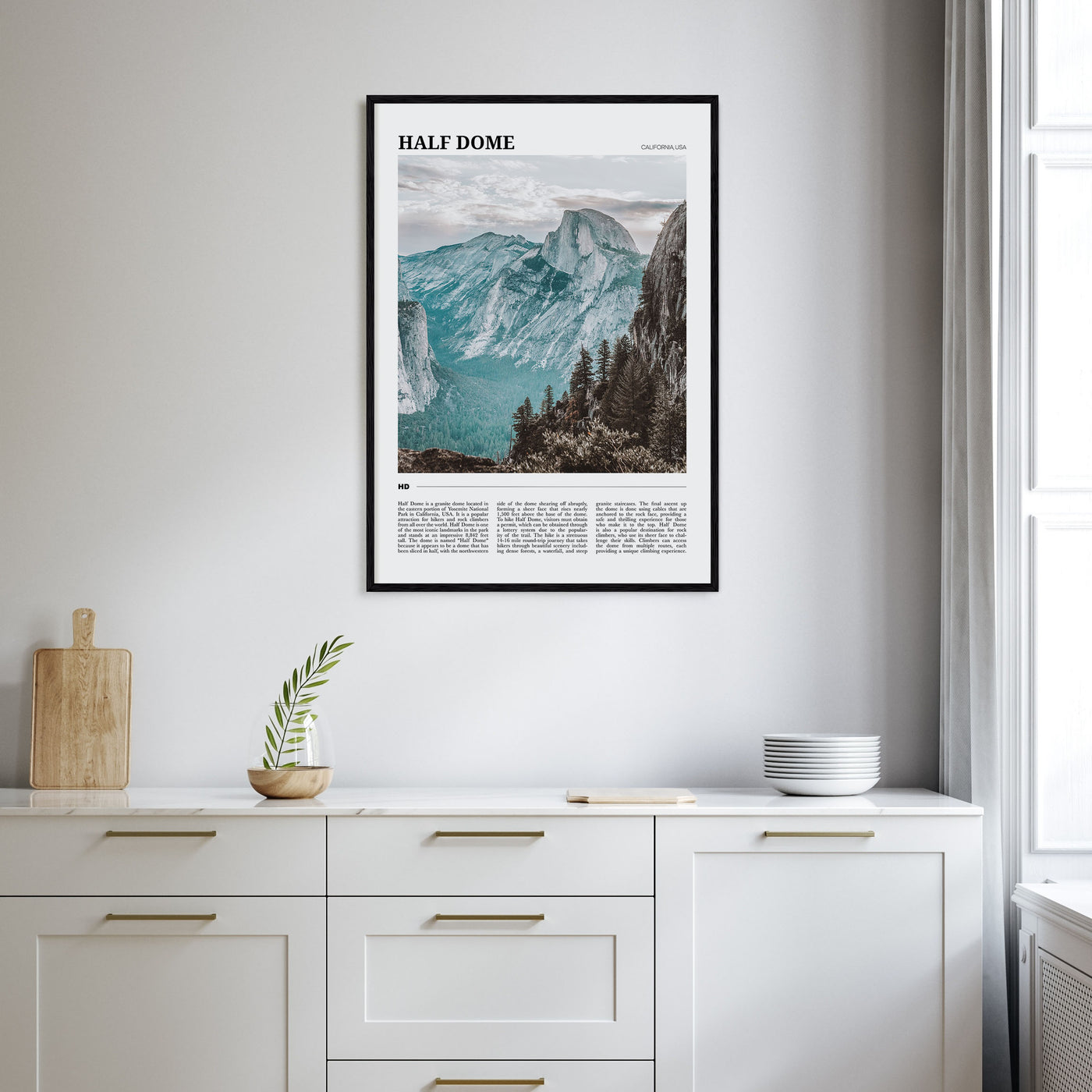 Half Dome Travel Color Poster
