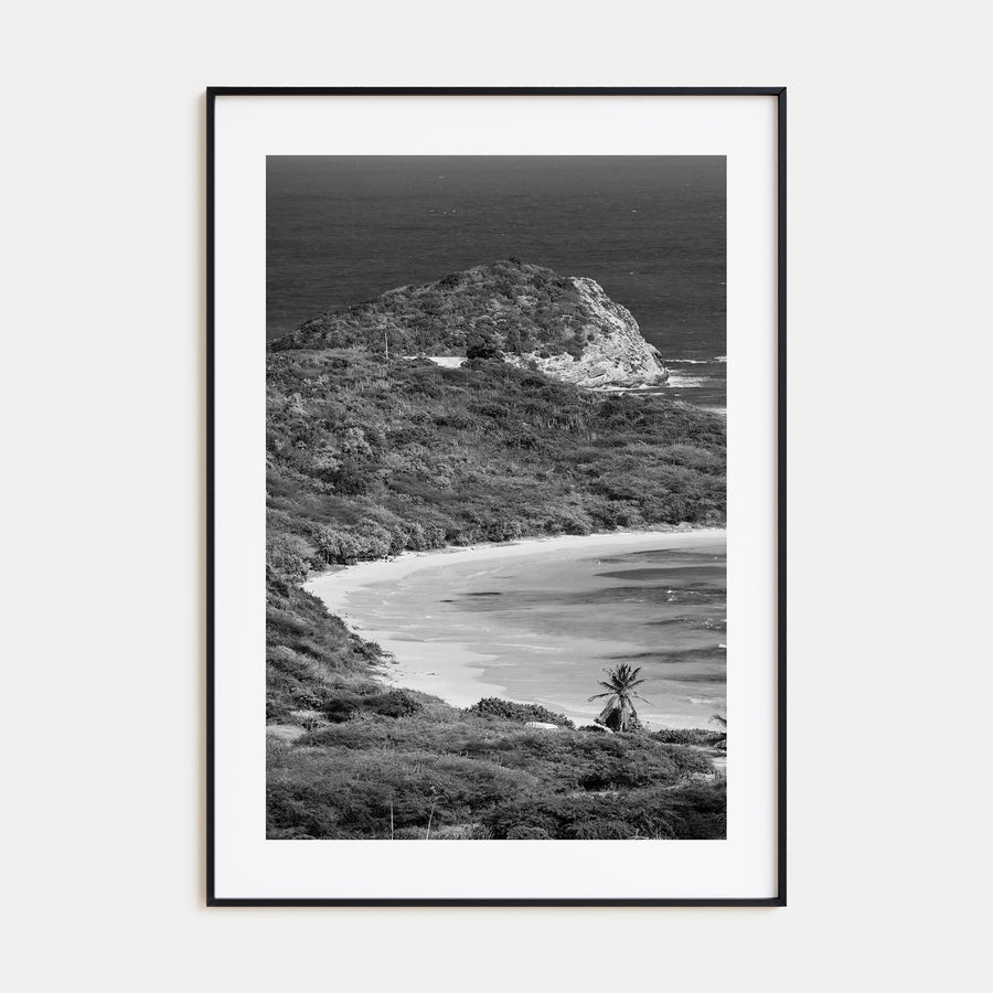 Half Moon Bay Photo B&W Poster