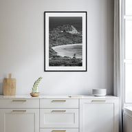 Half Moon Bay Photo B&W Poster