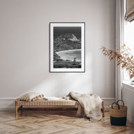 Half Moon Bay Photo B&W Poster