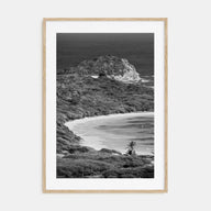 Half Moon Bay Photo B&W Poster