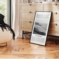 Half Moon Bay Print Black and White, Half Moon Bay Wall Art, Half Moon Bay Poster, Half Moon Bay Photo, California, USA, United States