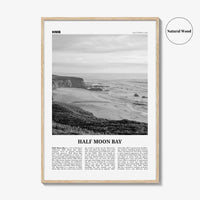 Half Moon Bay Print Black and White, Half Moon Bay Wall Art, Half Moon Bay Poster, Half Moon Bay Photo, California, USA, United States