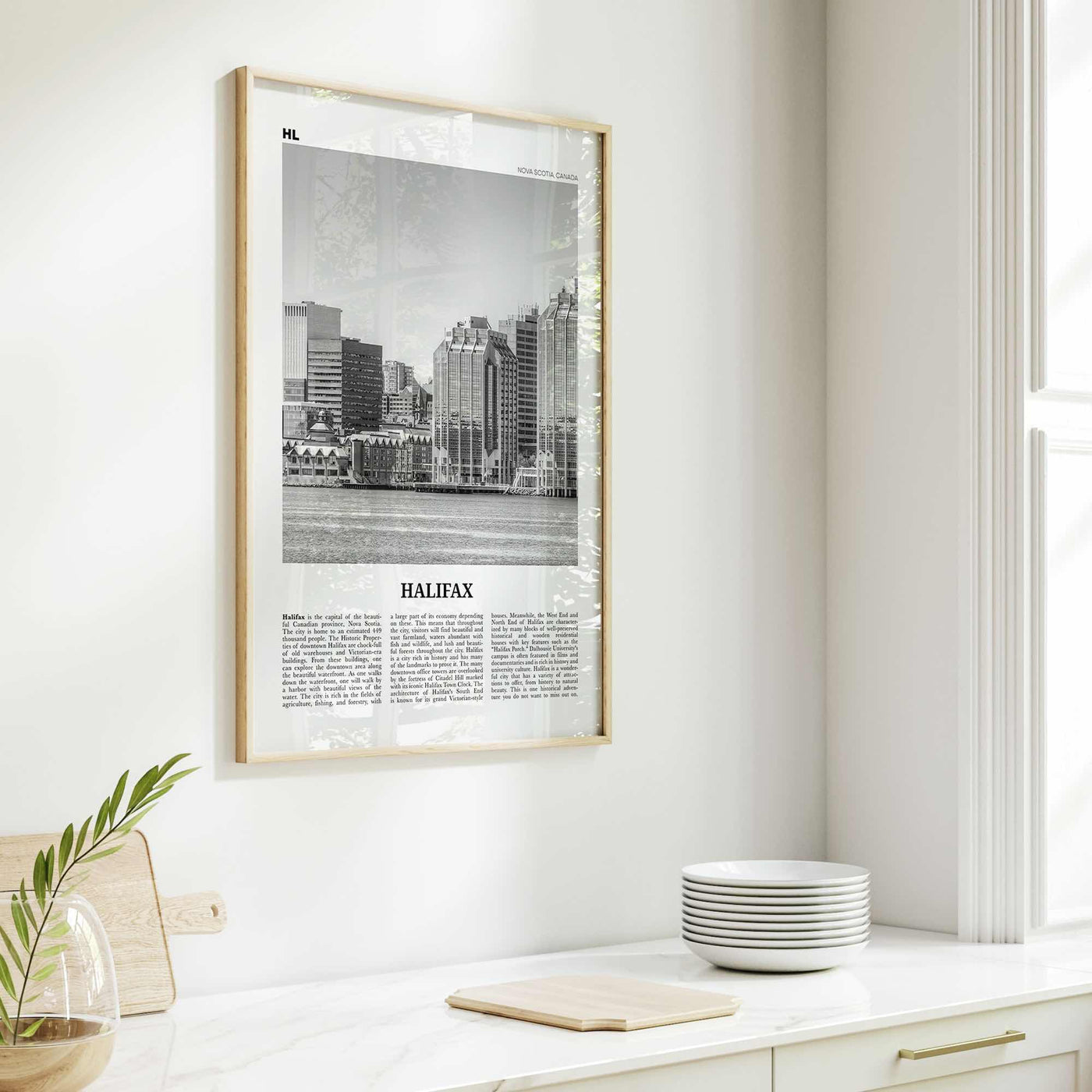 Halifax Print Black and White, Halifax Wall Art, Halifax Poster, Halifax Photo, Halifax Wall Décor, Nova Scotia, Canada