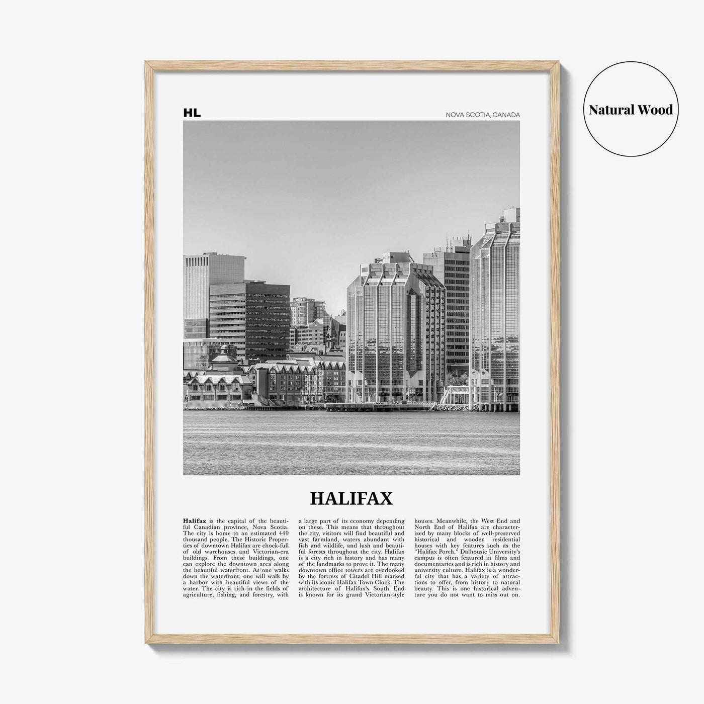Halifax Print Black and White, Halifax Wall Art, Halifax Poster, Halifax Photo, Halifax Wall Décor, Nova Scotia, Canada