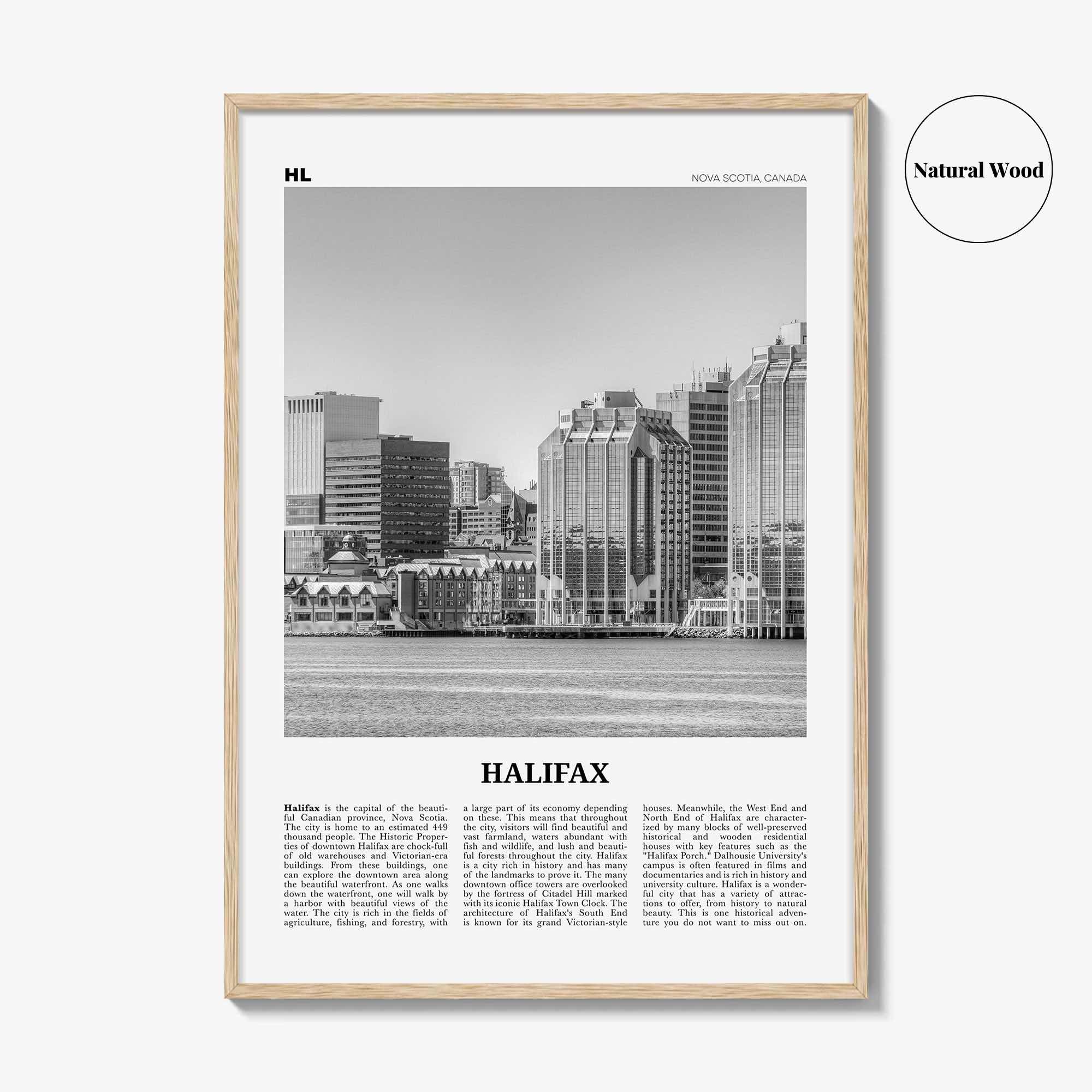 Halifax Print Black and White, Halifax Wall Art, Halifax Poster, Halifax Photo, Halifax Wall Décor, Nova Scotia, Canada