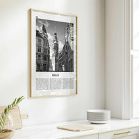 Halle Print Black and White, Halle Wall Art, Halle Poster, Halle Photo, Halle Wall Décor, Halle Map, Germany
