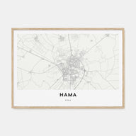 Hama Map Landscape Poster