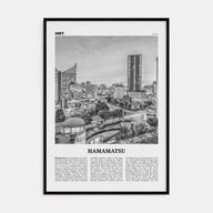 Hamamatsu Travel B&W Poster