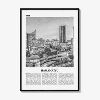 Hamamatsu Print Black and White, Hamamatsu Wall Art, Hamamatsu Poster, Hamamatsu Photo, Hamamatsu Wall Décor, Hamamatsu Map, Japan