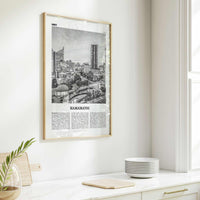 Hamamatsu Print Black and White, Hamamatsu Wall Art, Hamamatsu Poster, Hamamatsu Photo, Hamamatsu Wall Décor, Hamamatsu Map, Japan