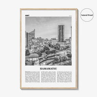 Hamamatsu Print Black and White, Hamamatsu Wall Art, Hamamatsu Poster, Hamamatsu Photo, Hamamatsu Wall Décor, Hamamatsu Map, Japan