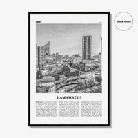 Hamamatsu Print Black and White, Hamamatsu Wall Art, Hamamatsu Poster, Hamamatsu Photo, Hamamatsu Wall Décor, Hamamatsu Map, Japan