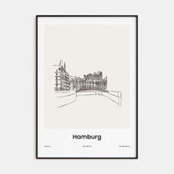 Hamburg Drawn Poster