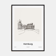 Hamburg Drawn Poster