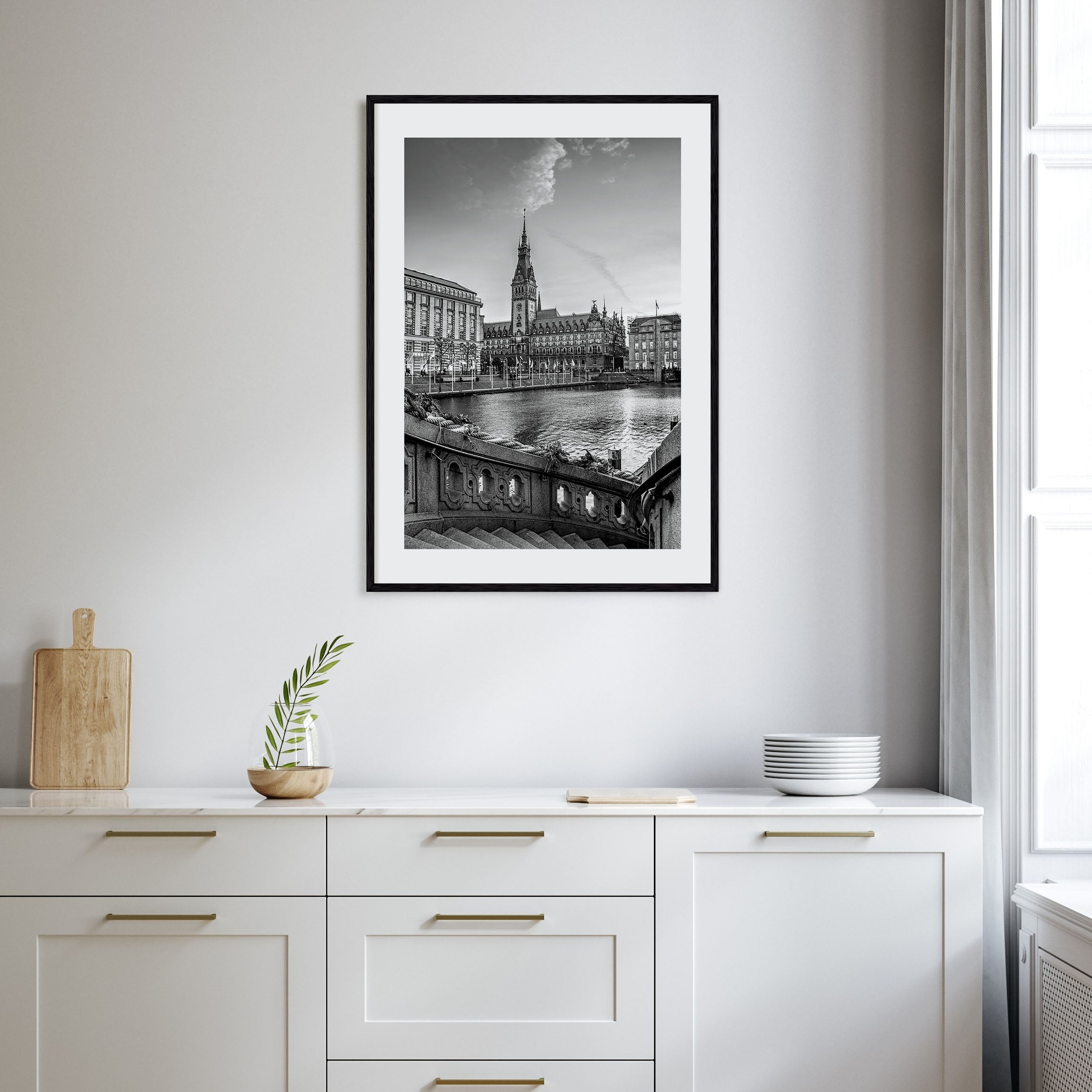 Hamburg Photo B&W Poster