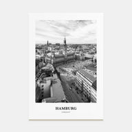 Hamburg Portrait B&W No 1 Poster