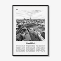 Hamburg Print Black and White No 1, Hamburg Wall Art, Hamburg Poster, Hamburg Photo, Hamburg Decor, Germany, Deutschland, Europe
