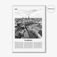 Hamburg Print Black and White No 1, Hamburg Wall Art, Hamburg Poster, Hamburg Photo, Hamburg Decor, Germany, Deutschland, Europe
