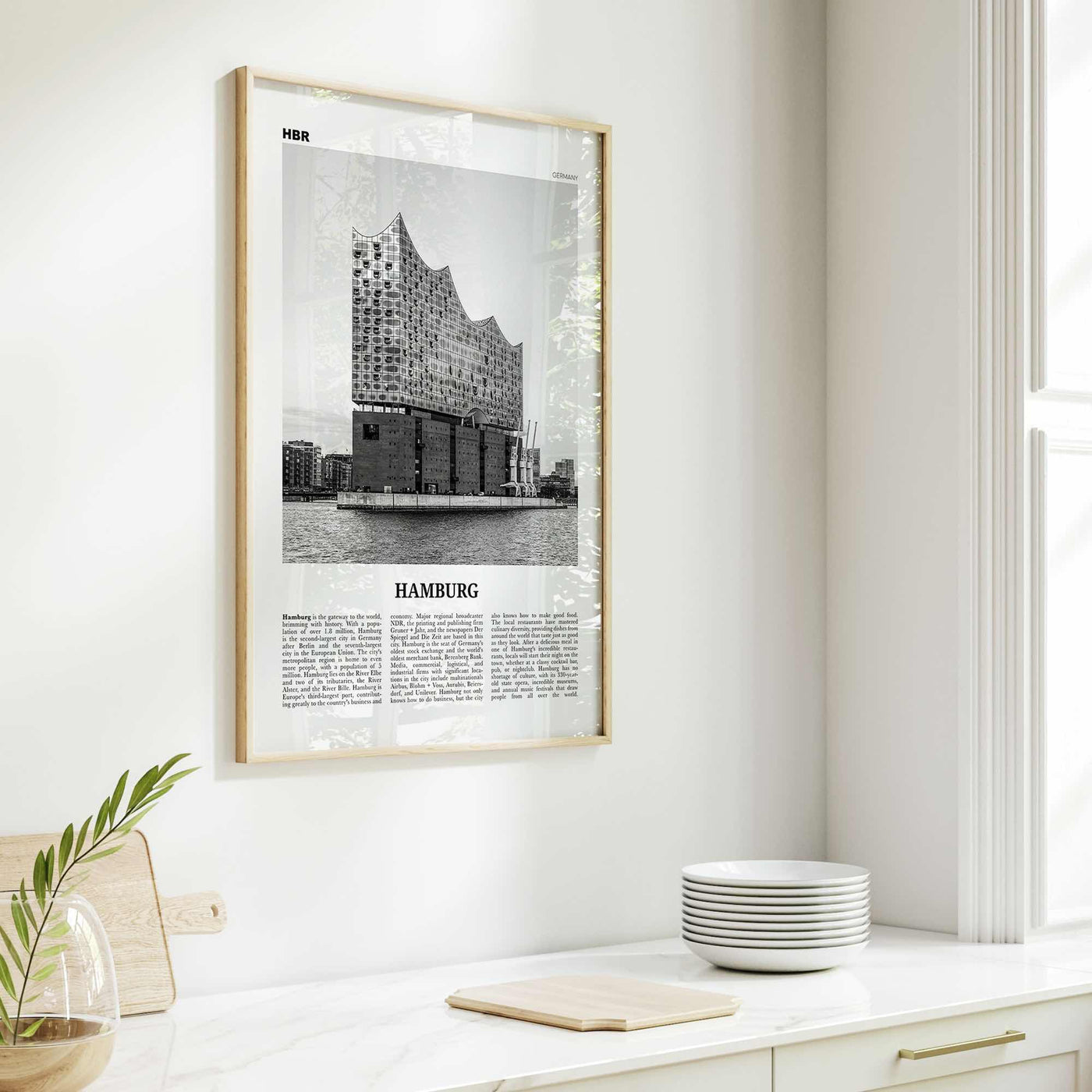 Hamburg Print Black and White No 2, Hamburg Wall Art, Hamburg Poster, Hamburg Photo, Hamburg Decor, Germany, Deutschland, Elbphilharmonie