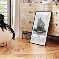 Hamburg Print Black and White No 2, Hamburg Wall Art, Hamburg Poster, Hamburg Photo, Hamburg Decor, Germany, Deutschland, Elbphilharmonie