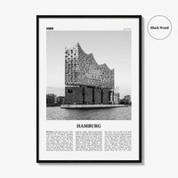 Hamburg Print Black and White No 2, Hamburg Wall Art, Hamburg Poster, Hamburg Photo, Hamburg Decor, Germany, Deutschland, Elbphilharmonie