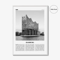 Hamburg Print Black and White No 2, Hamburg Wall Art, Hamburg Poster, Hamburg Photo, Hamburg Decor, Germany, Deutschland, Elbphilharmonie