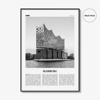 Hamburg Print Black and White No 2, Hamburg Wall Art, Hamburg Poster, Hamburg Photo, Hamburg Decor, Germany, Deutschland, Elbphilharmonie