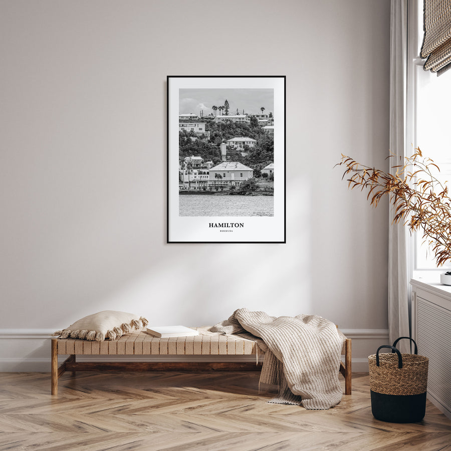 Hamilton, Bermuda Portrait B&W Poster