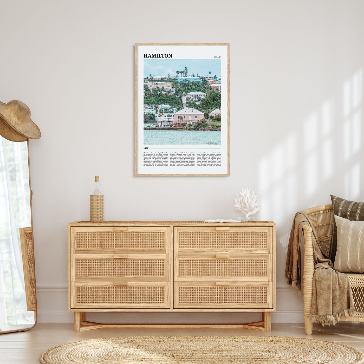 Hamilton, Bermuda Travel Color Poster