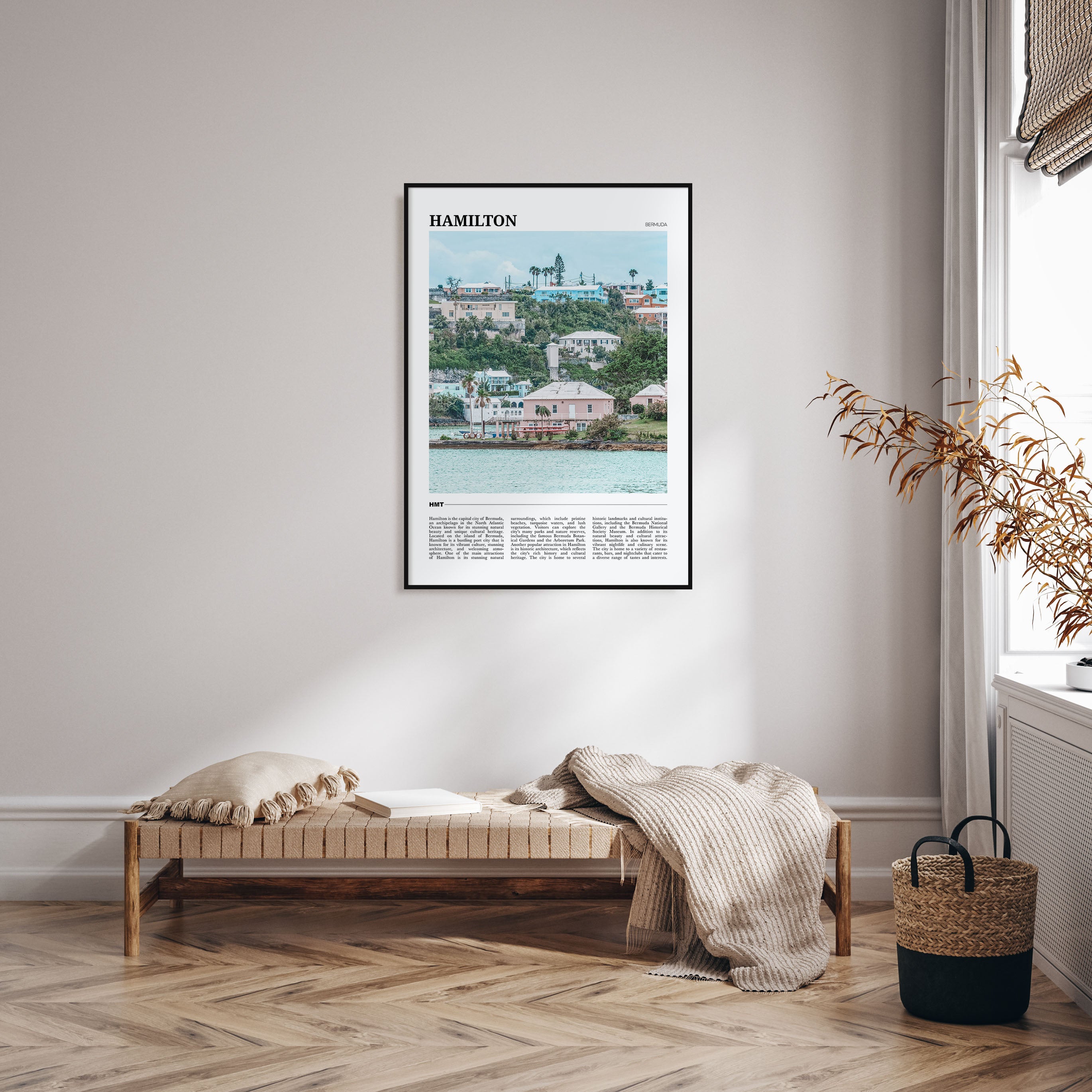 Hamilton, Bermuda Travel Color Poster