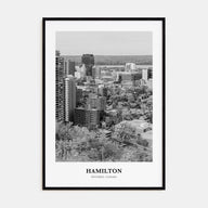 Hamilton, Canada Portrait B&W No 1 Poster