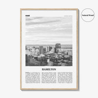 Hamilton Print Black and White Canada No 1, Hamilton Wall Art, Hamilton Poster, Hamilton Photo, Hamilton Decor, Ontario, Canada, America
