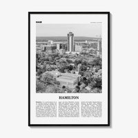 Hamilton Print Black and White Canada No 2, Hamilton Wall Art, Hamilton Poster, Hamilton Photo, Hamilton Decor, Ontario, Canada