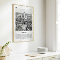 Hamilton Print Black and White Canada No 2, Hamilton Wall Art, Hamilton Poster, Hamilton Photo, Hamilton Decor, Ontario, Canada