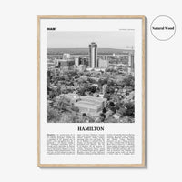 Hamilton Print Black and White Canada No 2, Hamilton Wall Art, Hamilton Poster, Hamilton Photo, Hamilton Decor, Ontario, Canada