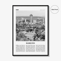 Hamilton Print Black and White Canada No 2, Hamilton Wall Art, Hamilton Poster, Hamilton Photo, Hamilton Decor, Ontario, Canada
