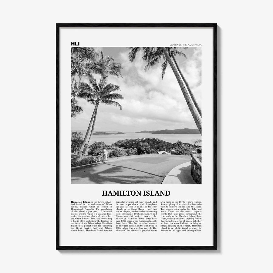 Hamilton Island Print Black and White, Hamilton Island Wall Art, Hamilton Island Poster, Hamilton Island Photo, Hamilton Island Wall Décor