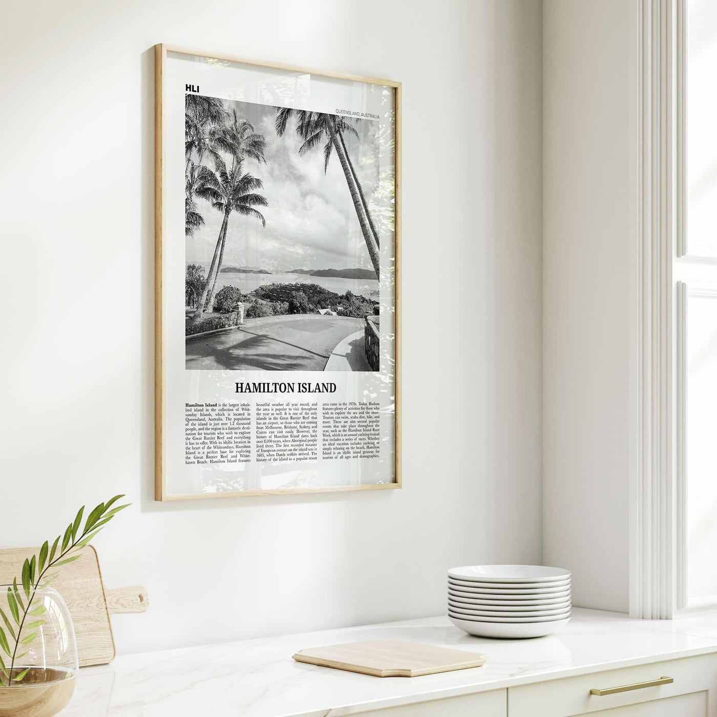 Hamilton Island Print Black and White, Hamilton Island Wall Art, Hamilton Island Poster, Hamilton Island Photo, Hamilton Island Wall Décor